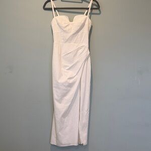 Reformation Midi White Dress